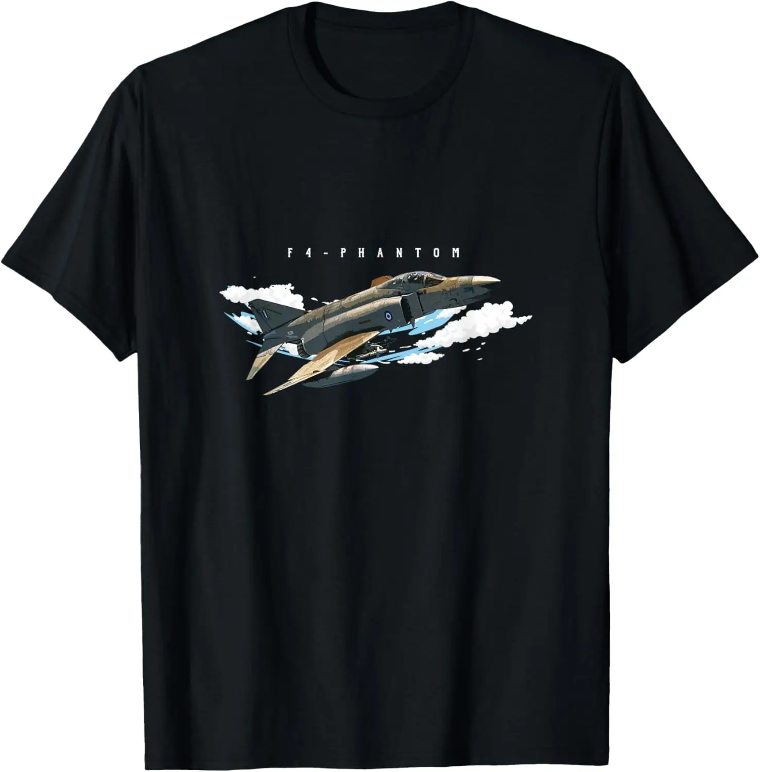 F4 Phantom Jet Shirt Vintage Machine Veteran Pilot Tee T-Shirt Short Sleeve Casual 100% Cotton Shift