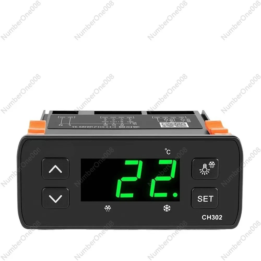 

Интеллектуальный терморегулятор KWS-CH302 для холодильников и морозильных камер с двумя датчиками, функцией разморозки и сигнализацией