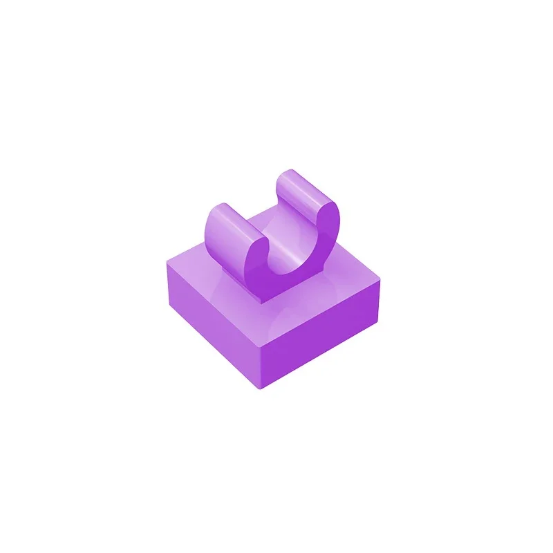 Gobricks GDS-818 Tile Special 1x1 mit Clip mit abgerundeten Kanten, kompatibel mit Lego 15712 2555 DIY-Lerngebäude