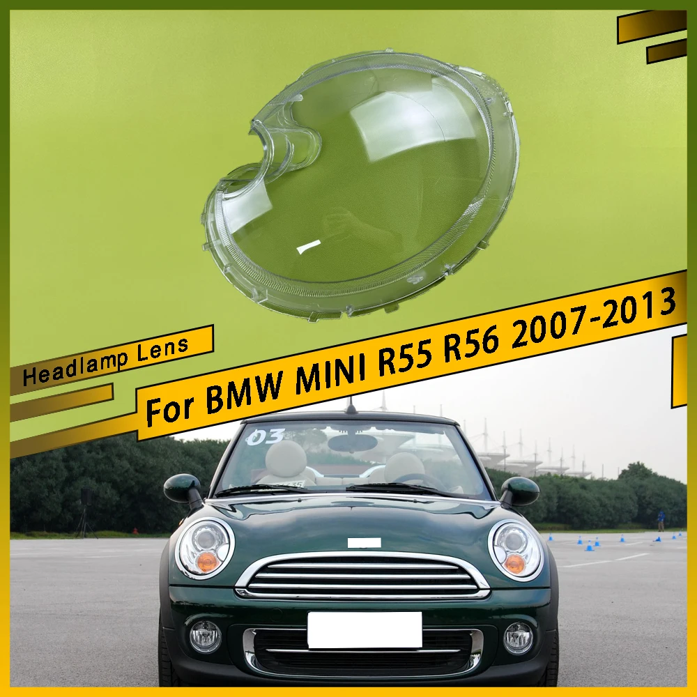 

Car Front Headlight Lens Cover Clear Headlamp Cover Glass Shell Lampshade For BMW MINI R55 R56 2007 2009 2010 2011 2012 2013