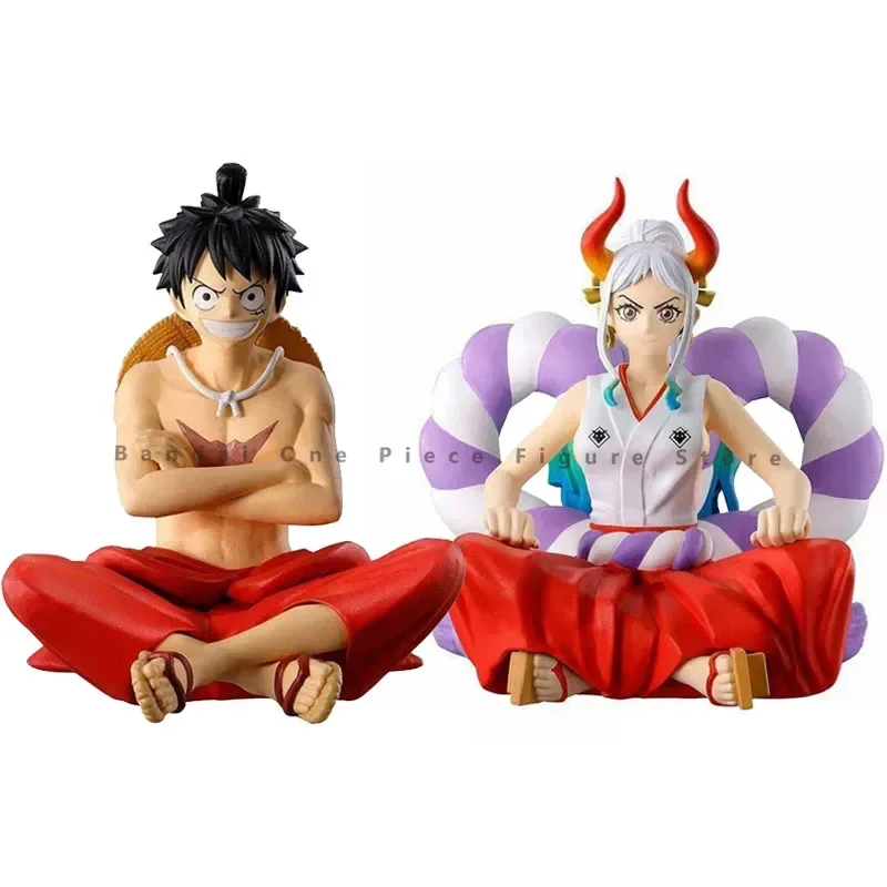 Bandai-One Piece Luffy Yamato Figuras de Ação, Brinquedos de Animação, Modelo Colecionador Genuíno, Anime Hobby Presentes, Original, Em estoque