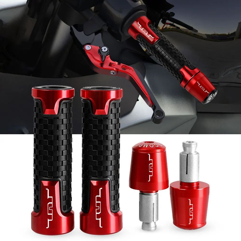 

Handle Grips Ends 7/8" Handlebar Rubber Gel Hand Grips Brake Hands FOR Benelli TNT 125 135 TNT300 TNT600