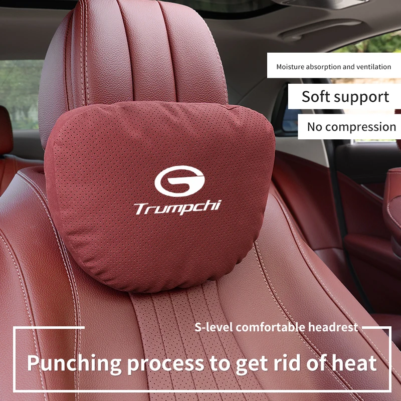 Trumpchi Ga3 Ga4 Ga6 Ga8 Gs3 Gs4 Gs5 Gs7 Gs8 M6 M8 Car Headrest Neck Support Seat Lumbar cushion Soft Neck Pillow Accessories