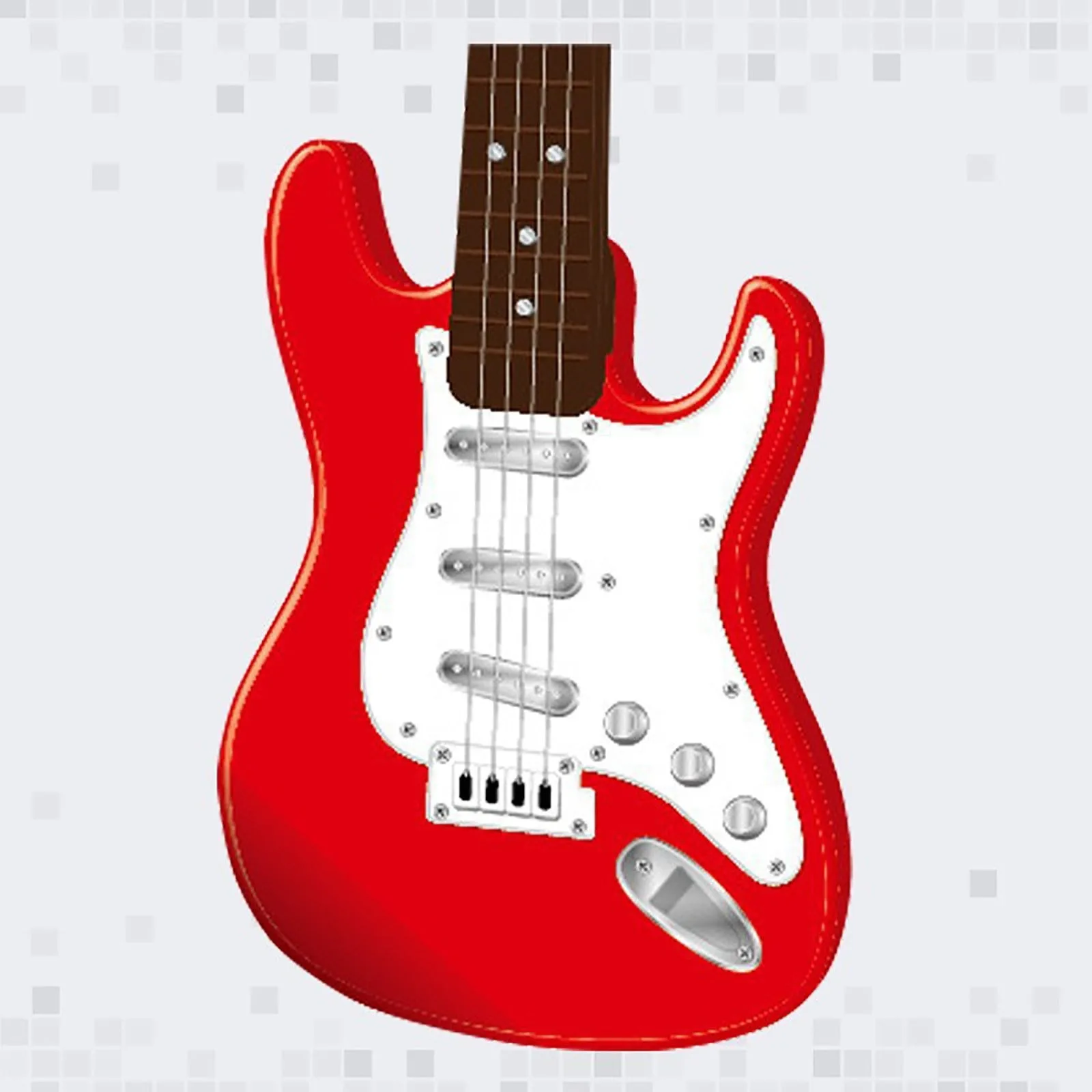Acheter Jouet de guitare 17 pouces pour enfants, Instruments de musique de guitare électrique à 4 cordes pour enfants, jouet d'instrument électronique Portable