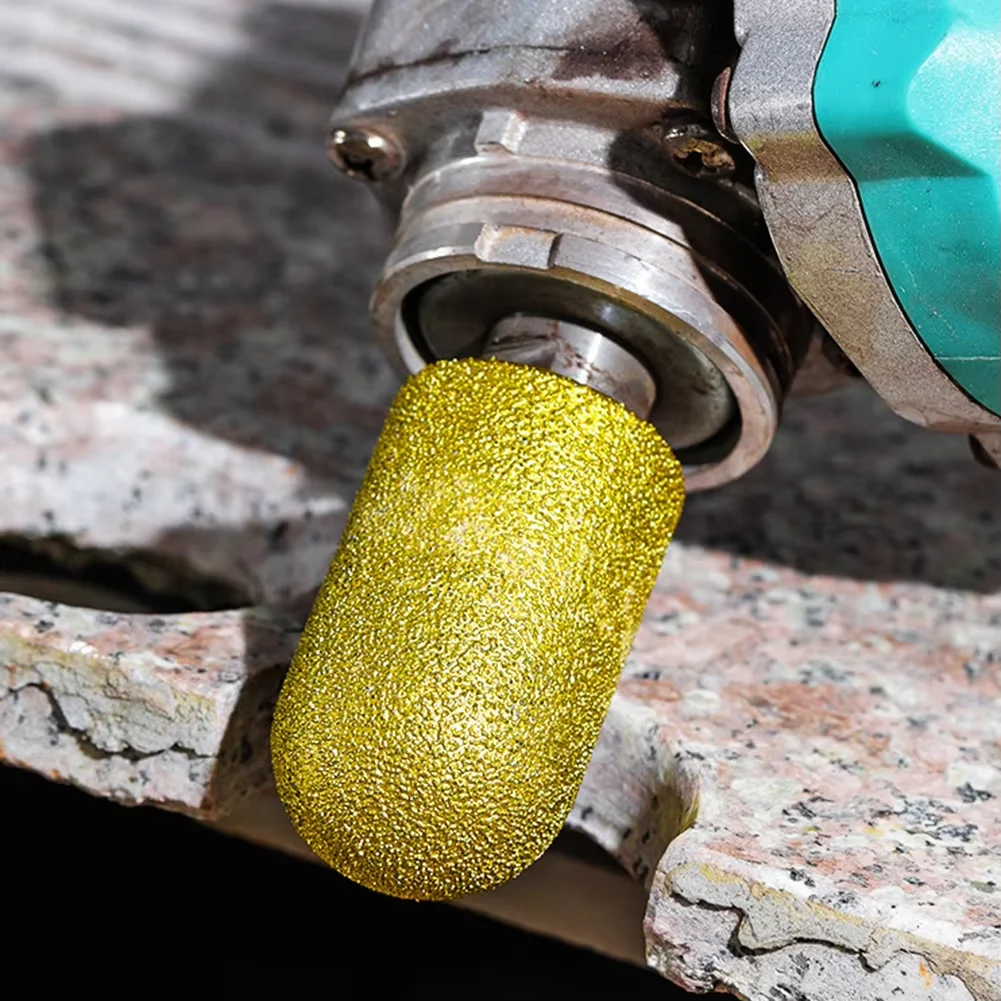 M10 Diamond Brazed Backwater Grinding Wheel Finger Bit Milling Cutter Trimming Abrasive Round Head for Dressing Quartz Stone