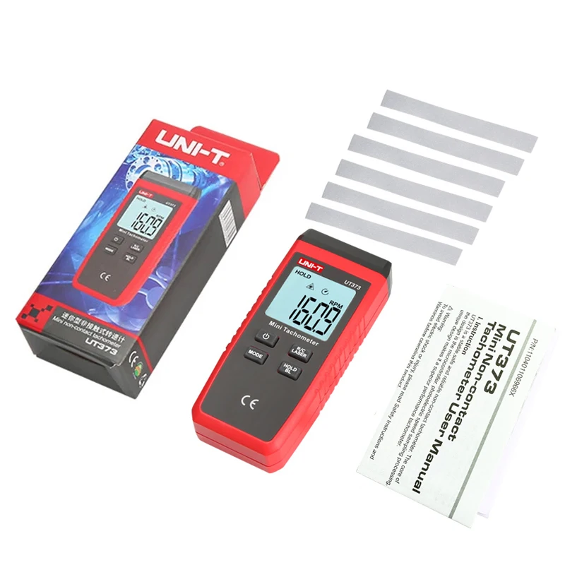 UNI-T UT373 Mini Digital Laser Tachometer Non-contact Electric Tachometer Speedometer Range 10-99999 RPM
