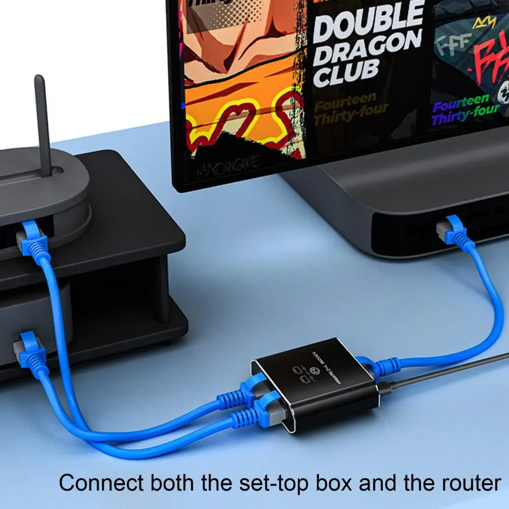 

Network Splitter Efficient Networking with High-speed Ethernet Splitters Simultaneously Connect 2 Devices for Stable Fast Signal