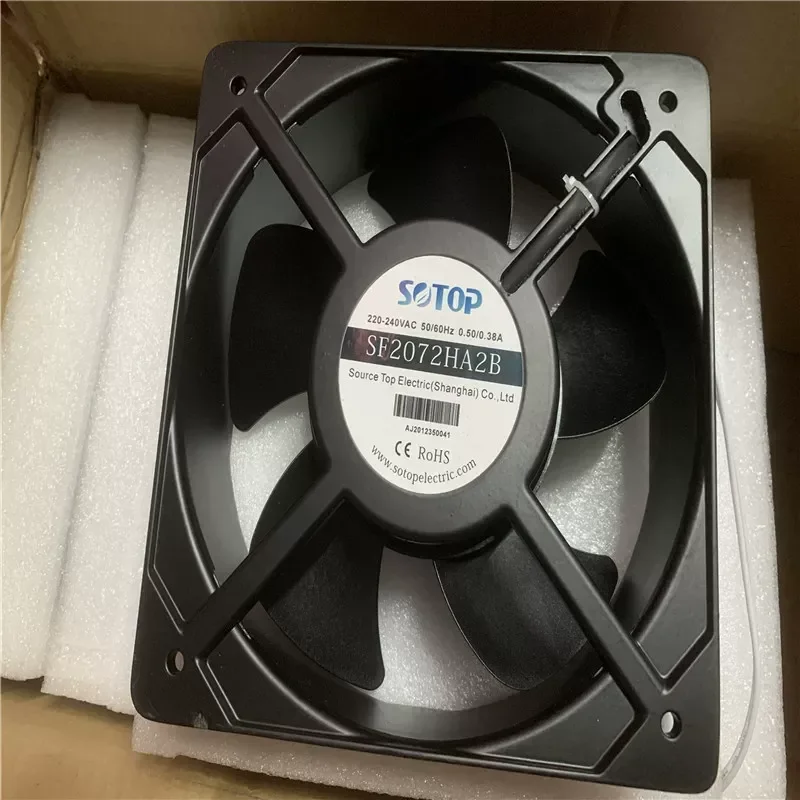 For New SOTOP SF2072HA2B 20572 20.5CM 0.50A Cabinet Axial Cooling Fan 220V