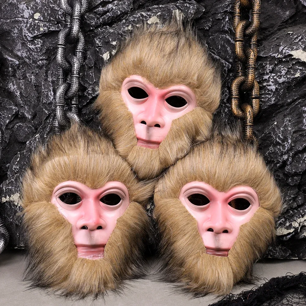 High Quality Monkey Latex Mask Chinese Monkey King Sun WuKong Halloween Cosplay Costume Adult Carnival Party Mask Theater Prop image 3