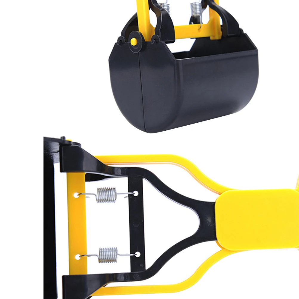 

Yellow Plastic Pet Poop Pickup Clip Durable Pooper Scooper Dog Puppy Cat Waste Picker Outdoor Indoor Cleaning Tool