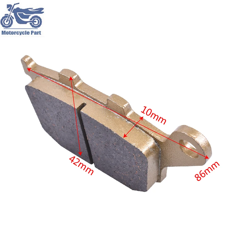 Motorcycle Rear Brake Pads For Suzuki SV 400 650 1000 DL 650 V-Strom GSF 650 1200 1250 Bandit GSX 650 1250 For Kawasaki KLE 1000