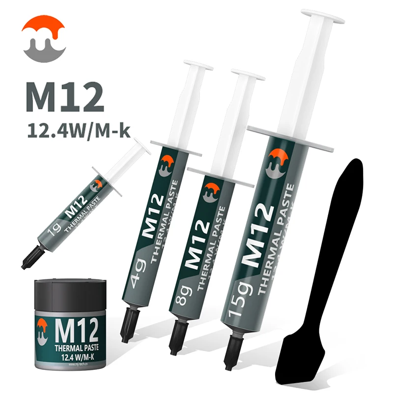 MJ Thermal Paste Performance Thermal Conductive Grease Paste 12.4 W/MK 1/4/8/15/30g For Game PC PS5 CPU GPU Cooling