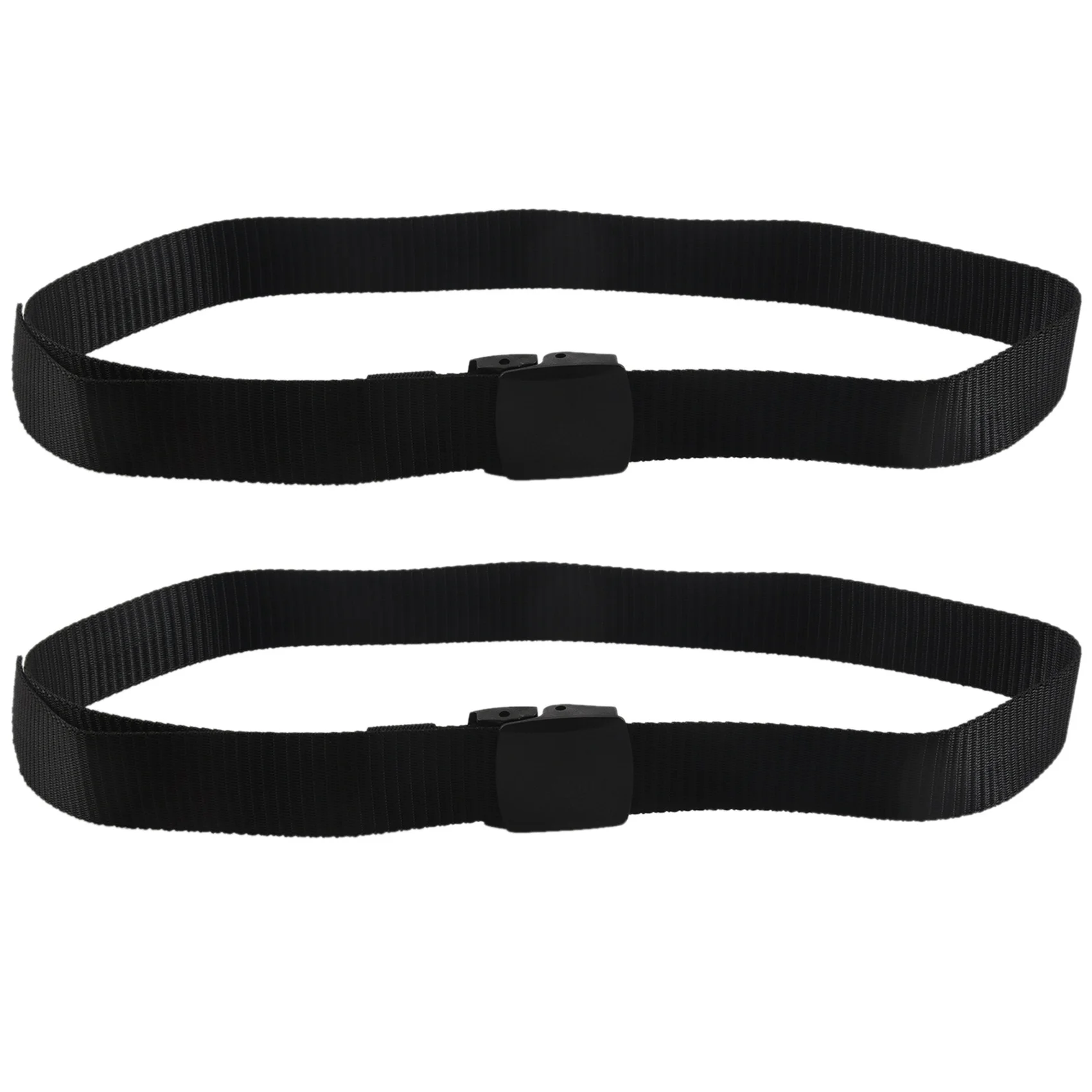TEXU 2X Wild Men's Canvas Belt Metal Free Plastic Automatic Buckle