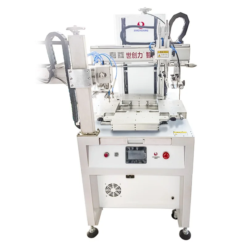 Feeding Four-Station Rotary Screen Printing Machine For Hardware, Mobile Phones, Glass, And Plastic Fully Automatic Ef