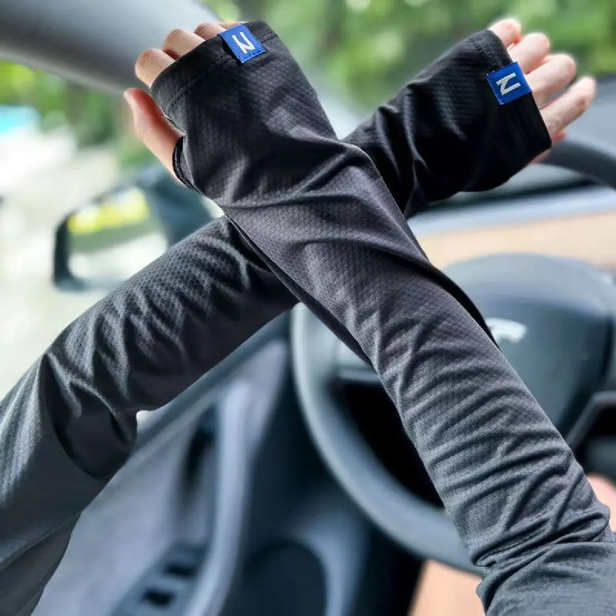 2024 Ice Sleeves Summer Loose Sun Protection Sleeves for Men and Women UV Protection Riding Sleeves Driving Outdoor Cool Muff