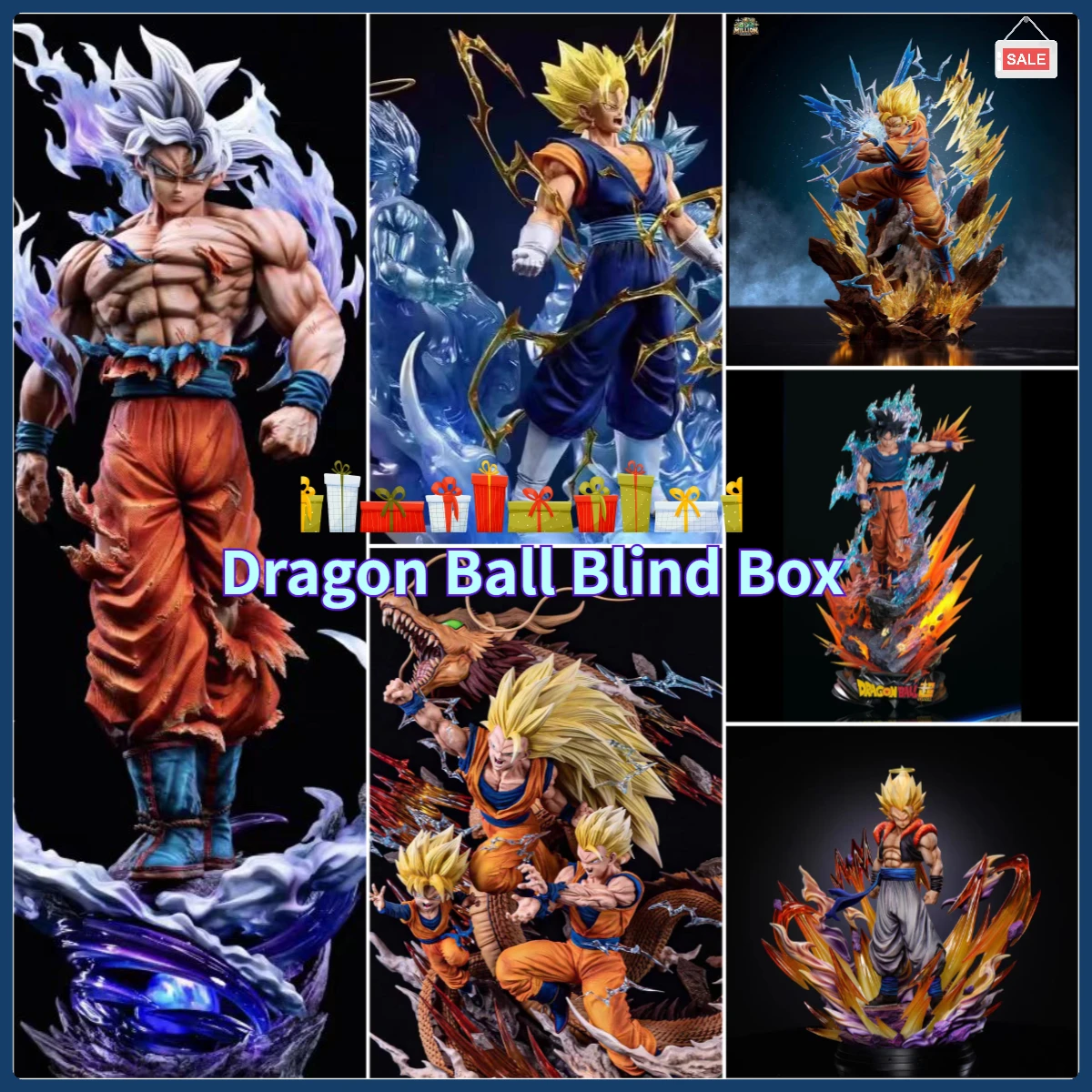Dragon Ball Anime Blind Box Figure PVC Collectible Toy Mystery Surprise Gift for Fans Goku Vegeta Frieza Piccolo  Random Edition