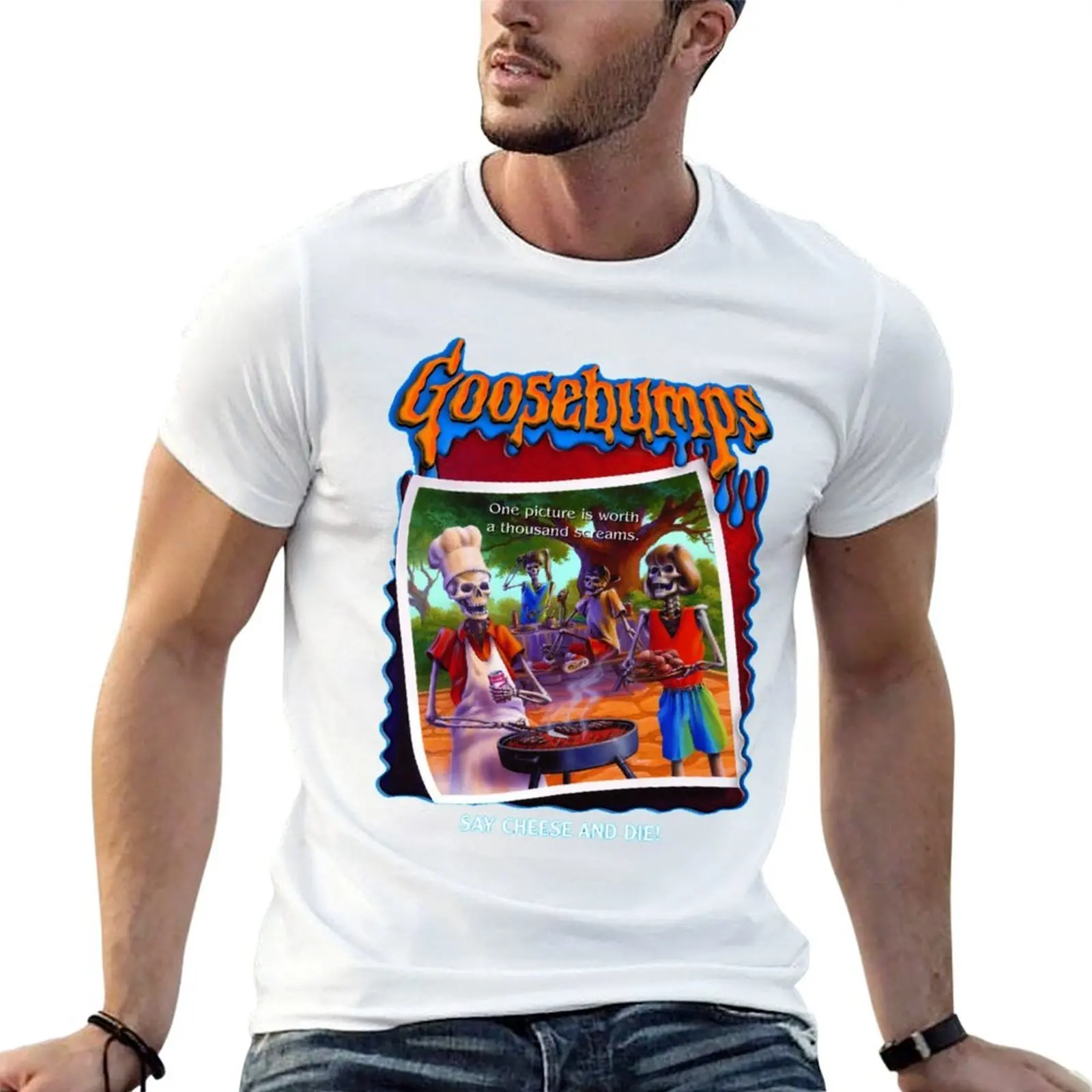 Goosebumps Say Cheese T-Shirt customs tees men graphic t shirts