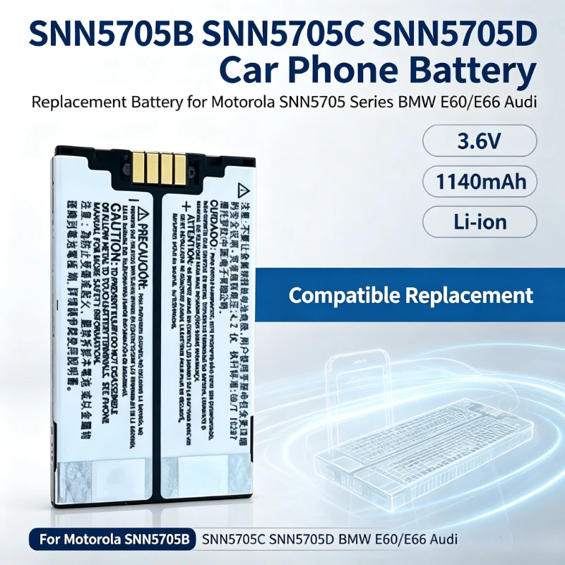 Car Phone Battery for Motorola SNN5705B SNN5705C SNN5705D for BMW E60/E66  for A udi Replacement Car Phone Battery