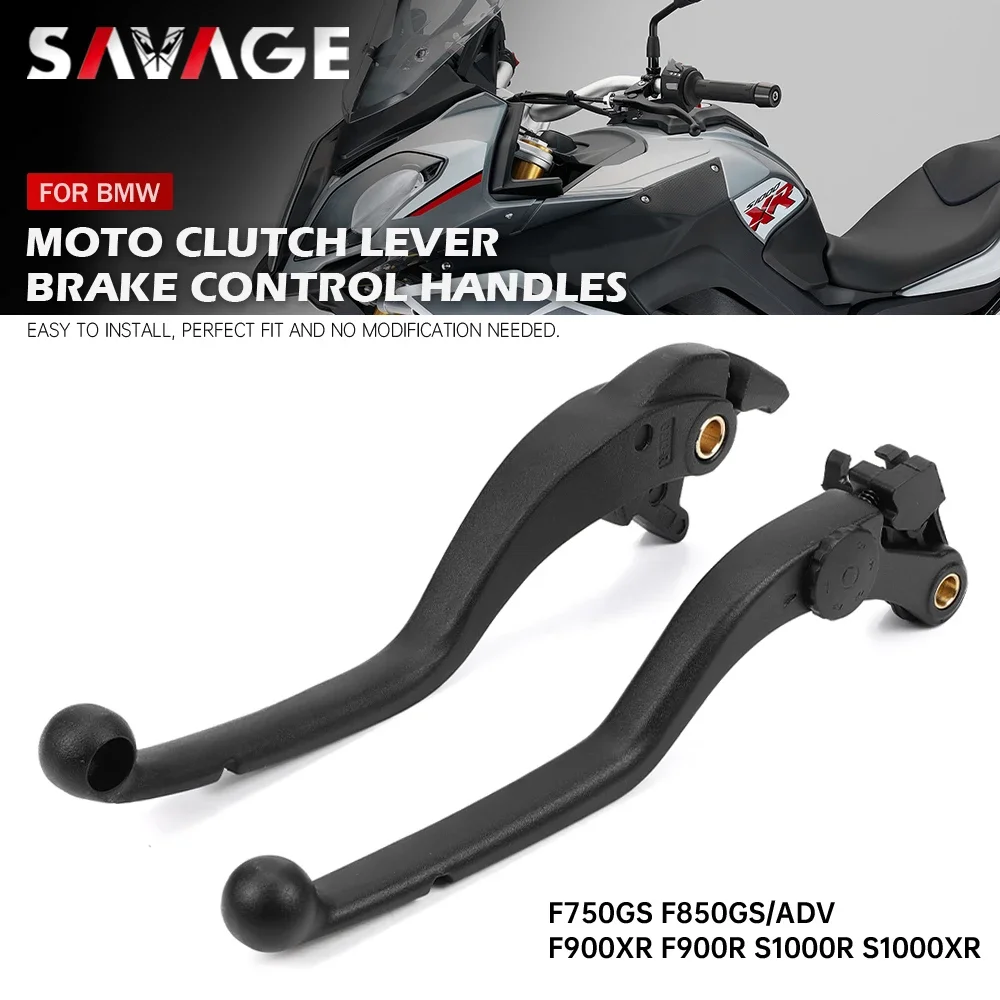 Alavanca de freio dianteiro e embreagem para bmw f850gs/adv f750gs f900xr f900r s1000r s1000xr, alças de controle de motocicleta f 850 gs 900 xr