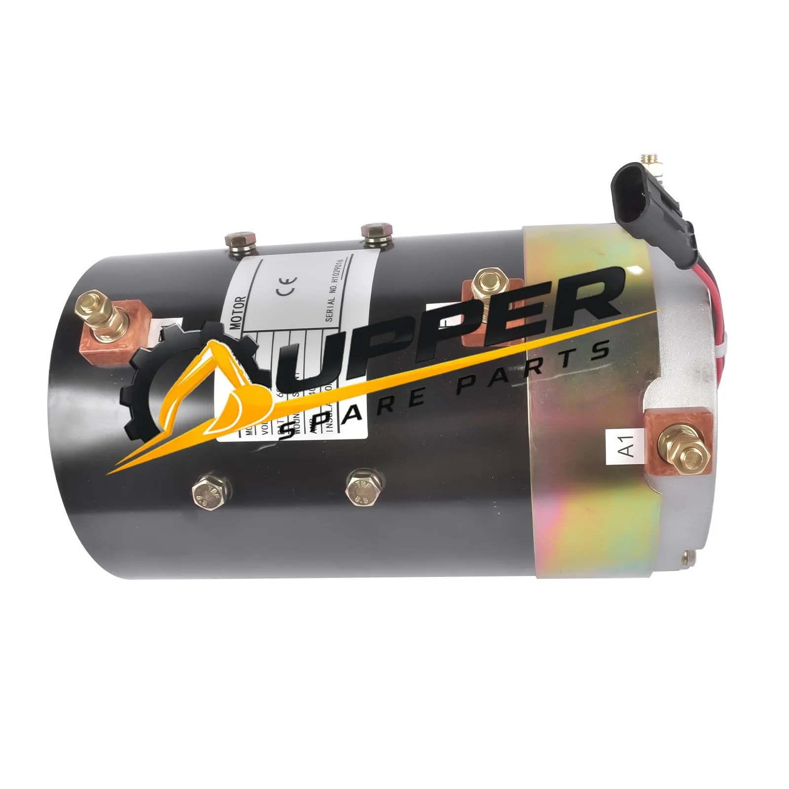 48Volt 3.8KW DC Electric Motor 2MO170 For Golf Car XQ 19 SPLINE 5.0 HP W/SENSOR