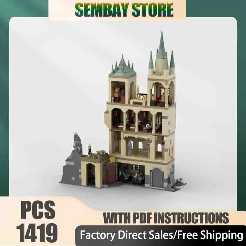 

Moc Building Brick Модульные солля Классная комната и история волшебного класса Технология Блок Рождественская игрушка «сделай сам» Строительный подарок