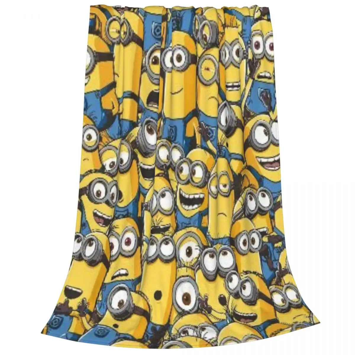 Minions Plush Flannel Blanket - Warm and Snuggly Fleece Throw for Couch, Bed, and Camping Adventures Any Time of Year