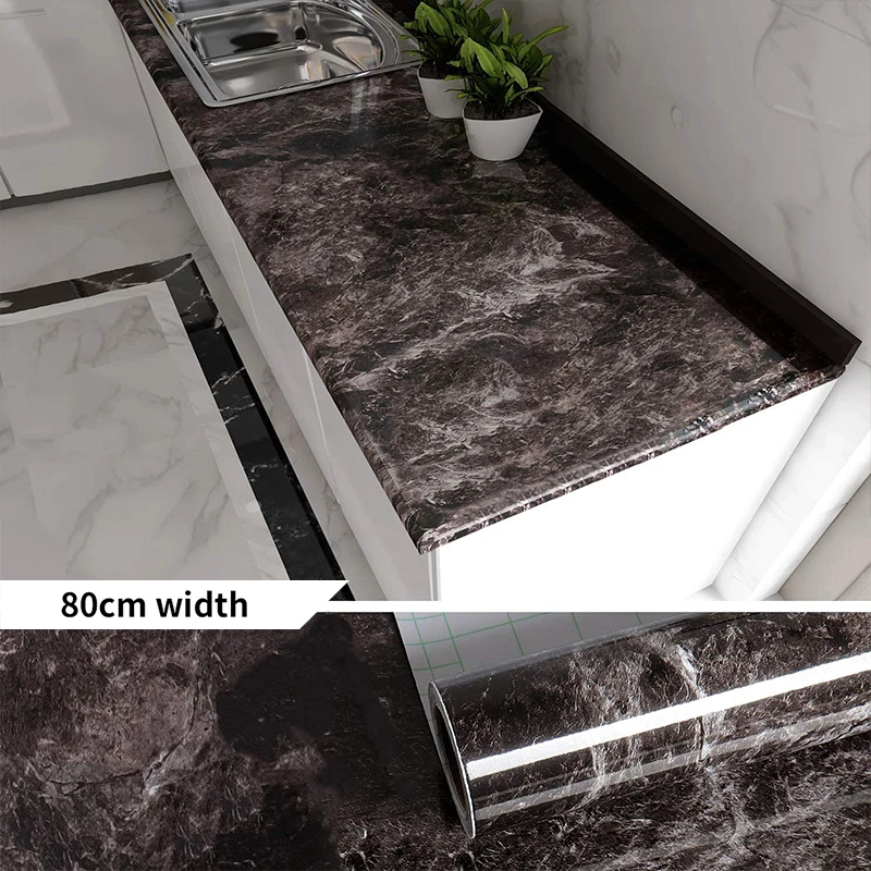 Modern Marble Kitchen Home Peel and Stick Wallpaper For CounterTable Desk Bathroom PVC Waterproof Self Adhesive Contact Paper