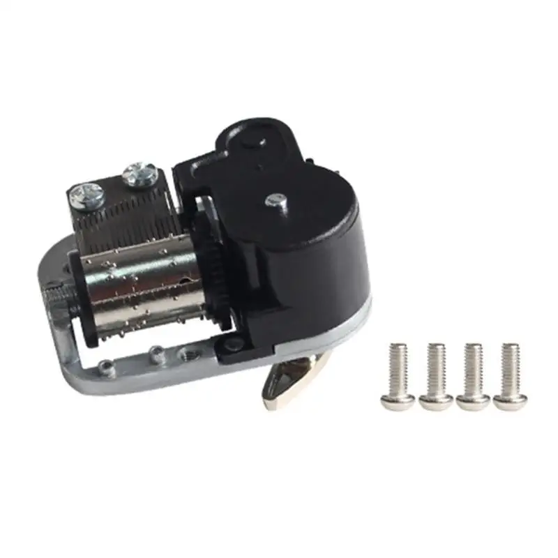 

652F Unique Hand Crank/Wind Up Music Box Mechanism Set for DIY Fan 3D Printed Model for Home Entertainment