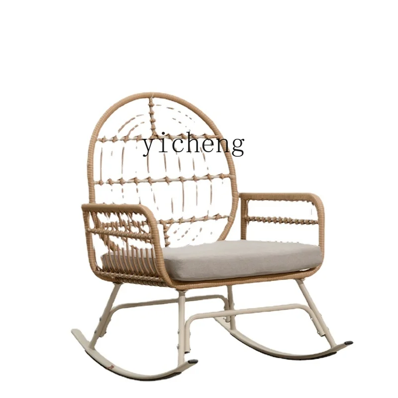 Zf Rocking Chair Adult Home Living Room Leisure Leisure Leisure Chair Outdoor Courtyard Balcony Rocking Chair