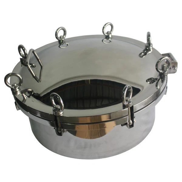 

DN500 round Pressure Manhole Cover SS304 for Reactor Tank Observation Dedicated Truck Accessory