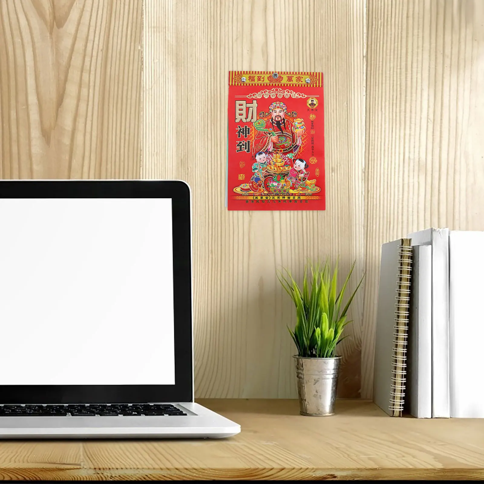 

2026 Horse Year Lunar Tear Off Chinese Feng Shui Decor Home Office Traditional Paper Countdown Planner 12 Months Chinese