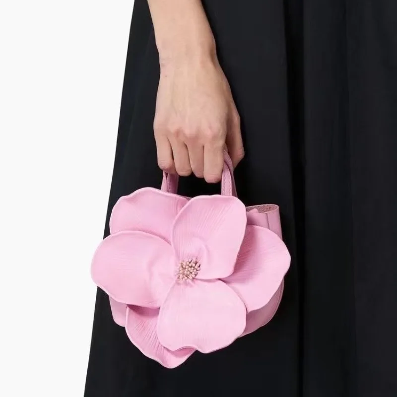 

2025 French petal flowers women's bags Europe and the United States trend flower handbag single shoulder crossbody chain bags