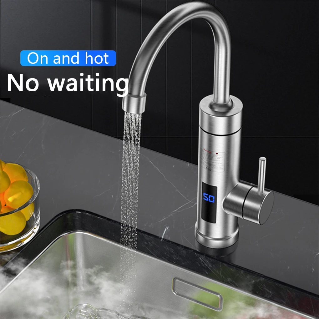 

Electric Heated Kitchen Faucet Detachable Fast Heating Screen Display Replacement Household Hotel Bathroom Basin Digital Tap