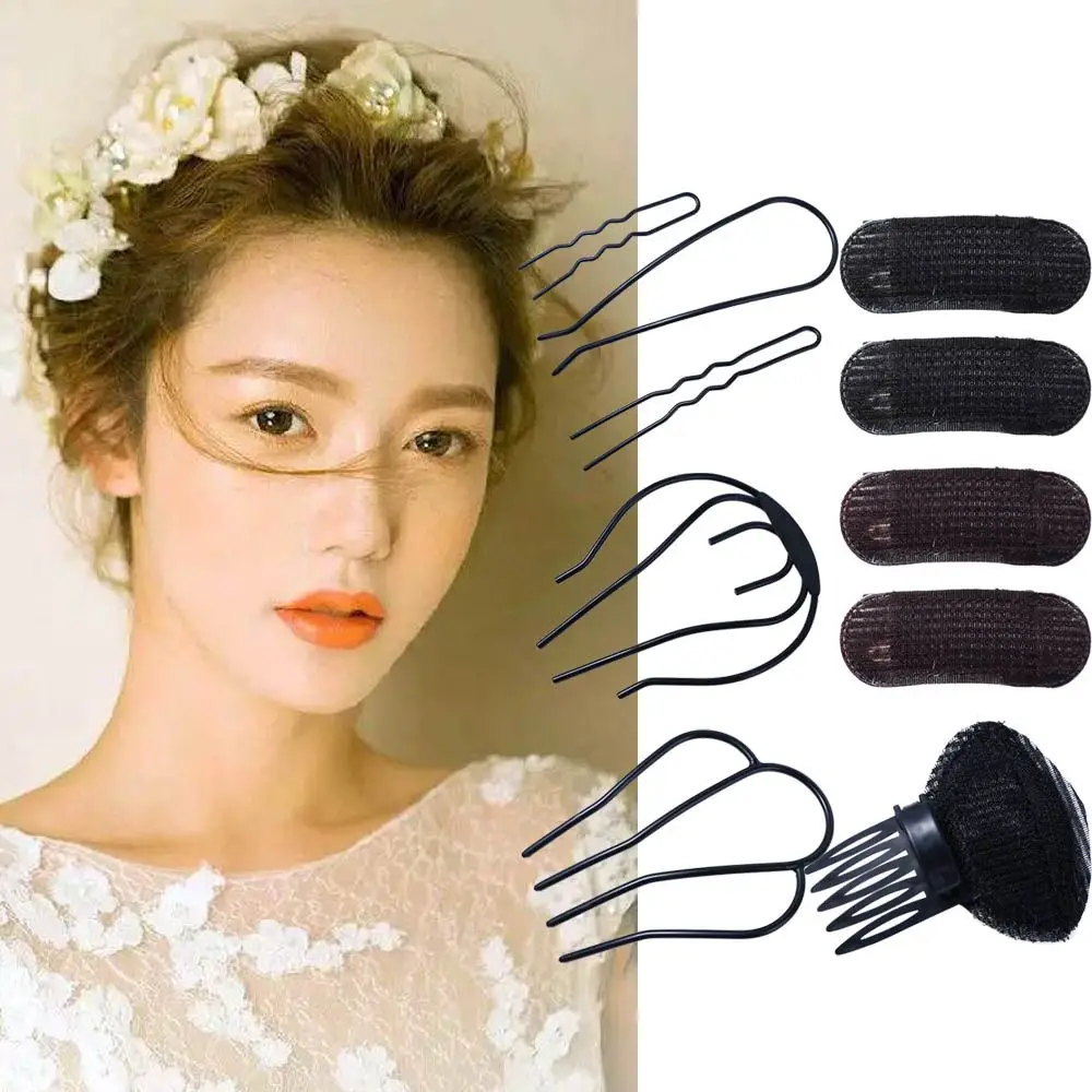 Black Hair Styling Tools Volume Hair Natural Puff Hair Cushion Fluffy Hair Pad Invisible Hair Bun Clip Sponge BB Hair Clip