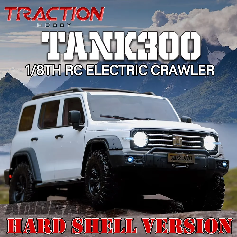 

Traction Hobby TANK300 Hard Shell Version 4WD RC Crawler 1/8 Электрическая модель автомобиля с дистанционным управлением Внедорожные игрушки для взрослых и детей