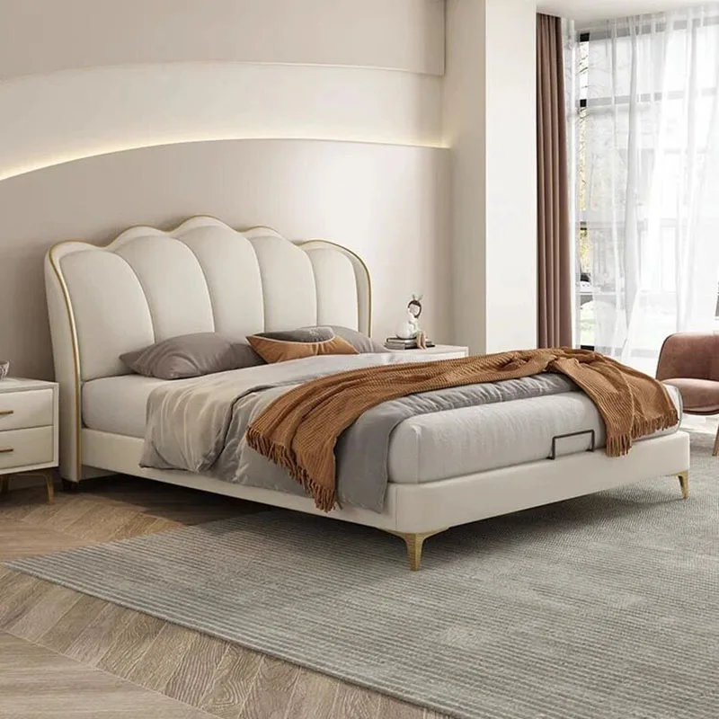 

Sleeping Bedroom Bed Queen Baby Double Luxury Modern Floor Girls Princess Bed Mobile Letto Matrimoniale Lounge Suite Furniture