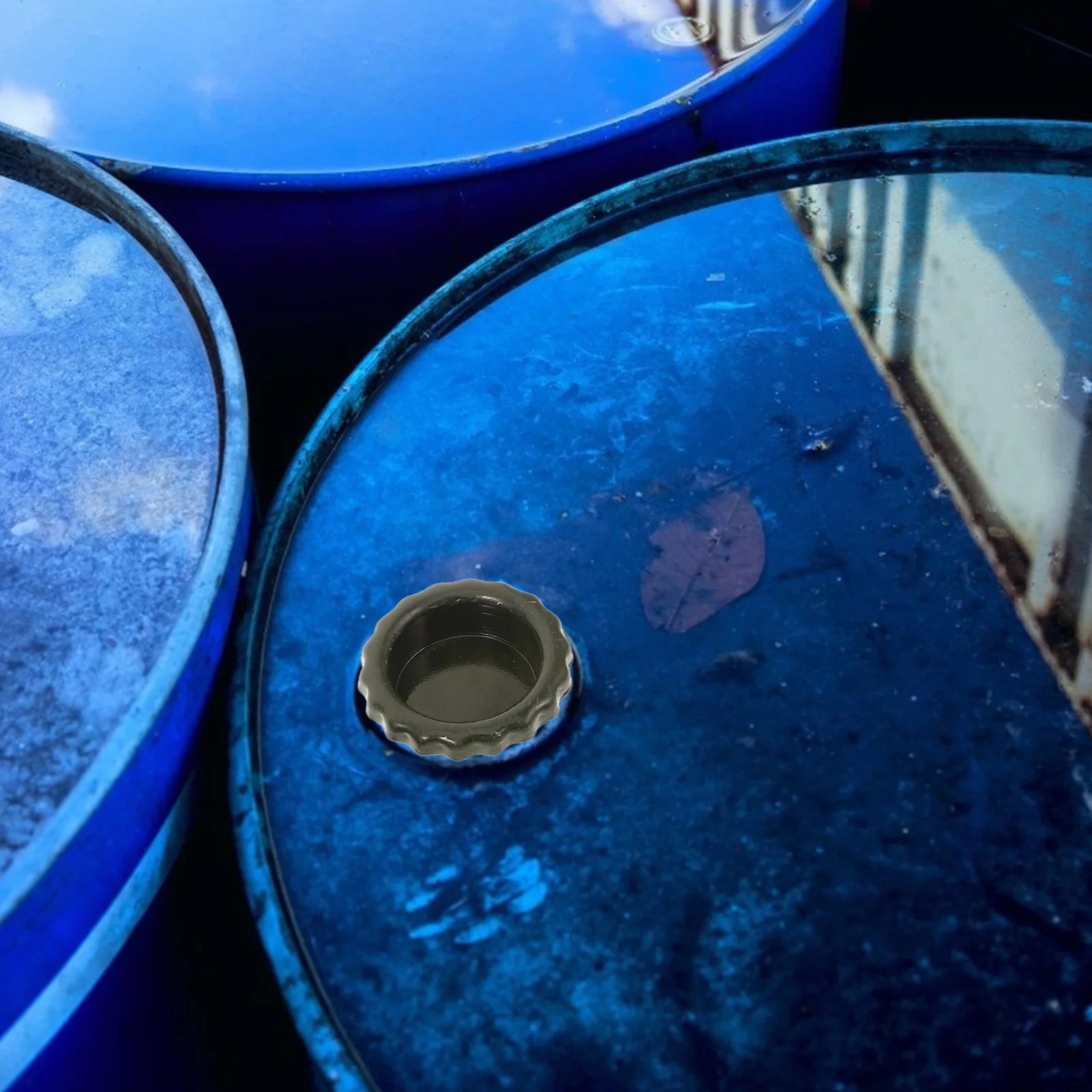 

5Pcs Metal Drum Bung Caps Oil Drum Lid Steel Barrel Sealing Plug Leak Proof Cover for Fuel Storage Cover Bung Caps