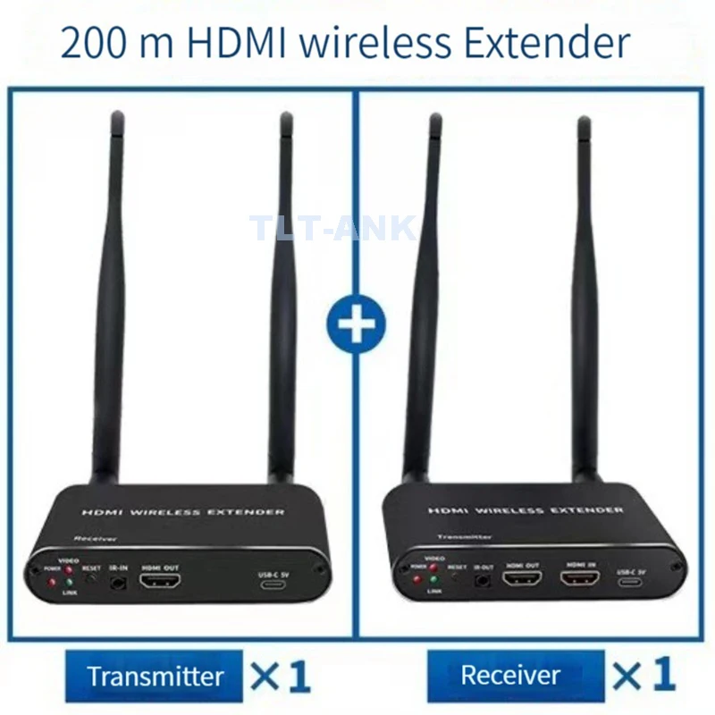 

AV Wireless HDMI Extender 656ft HD HDMI Wireless Transmitter with Extension WiFi HDMI/Full HD/ for DVR, DVD, Home Cinema