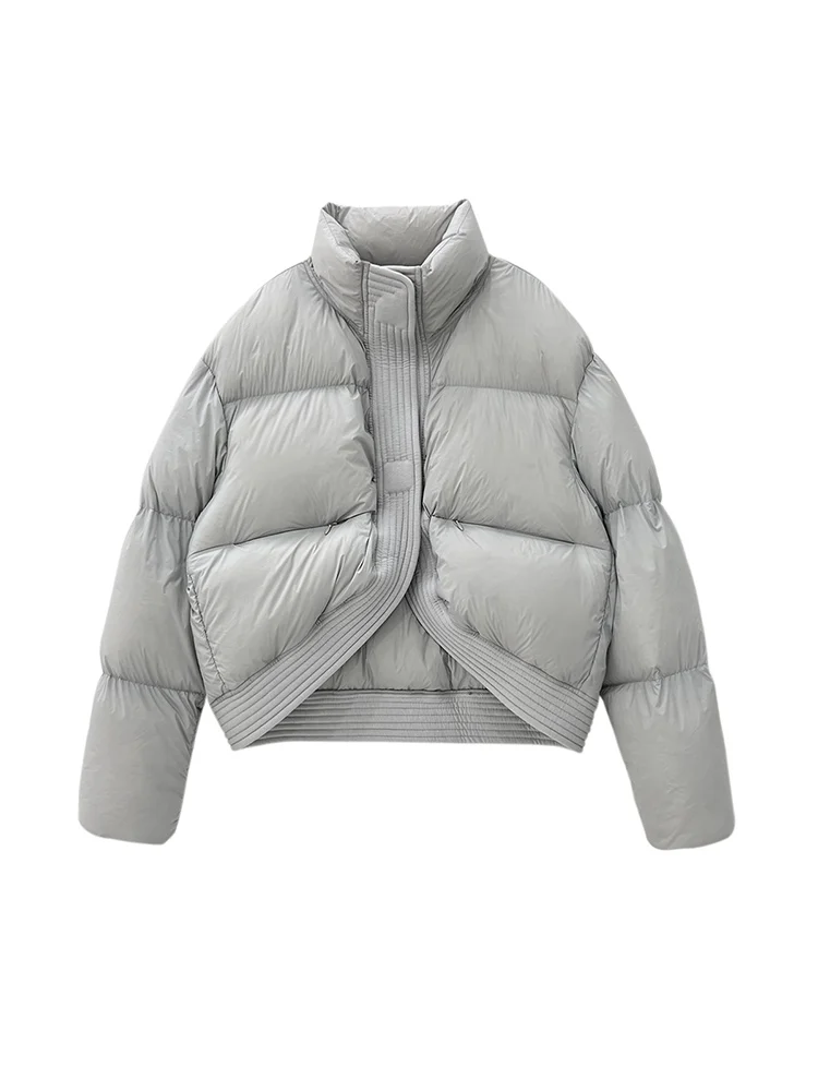 

Hirsionsan Warm Winter Duck Down Jacket Women Vintage Loose Corp Overcoat Ins Casual Clothing 50% White Parkas 2023 Winter