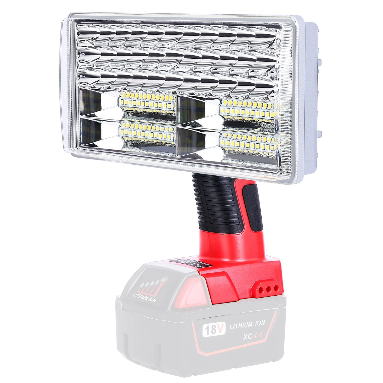 

40W 4200LM LED Work Light for Milwaukee M18 18V Li-ion Battery Cordless Outdoor Flashlight with USB Charging Port (No Battery)