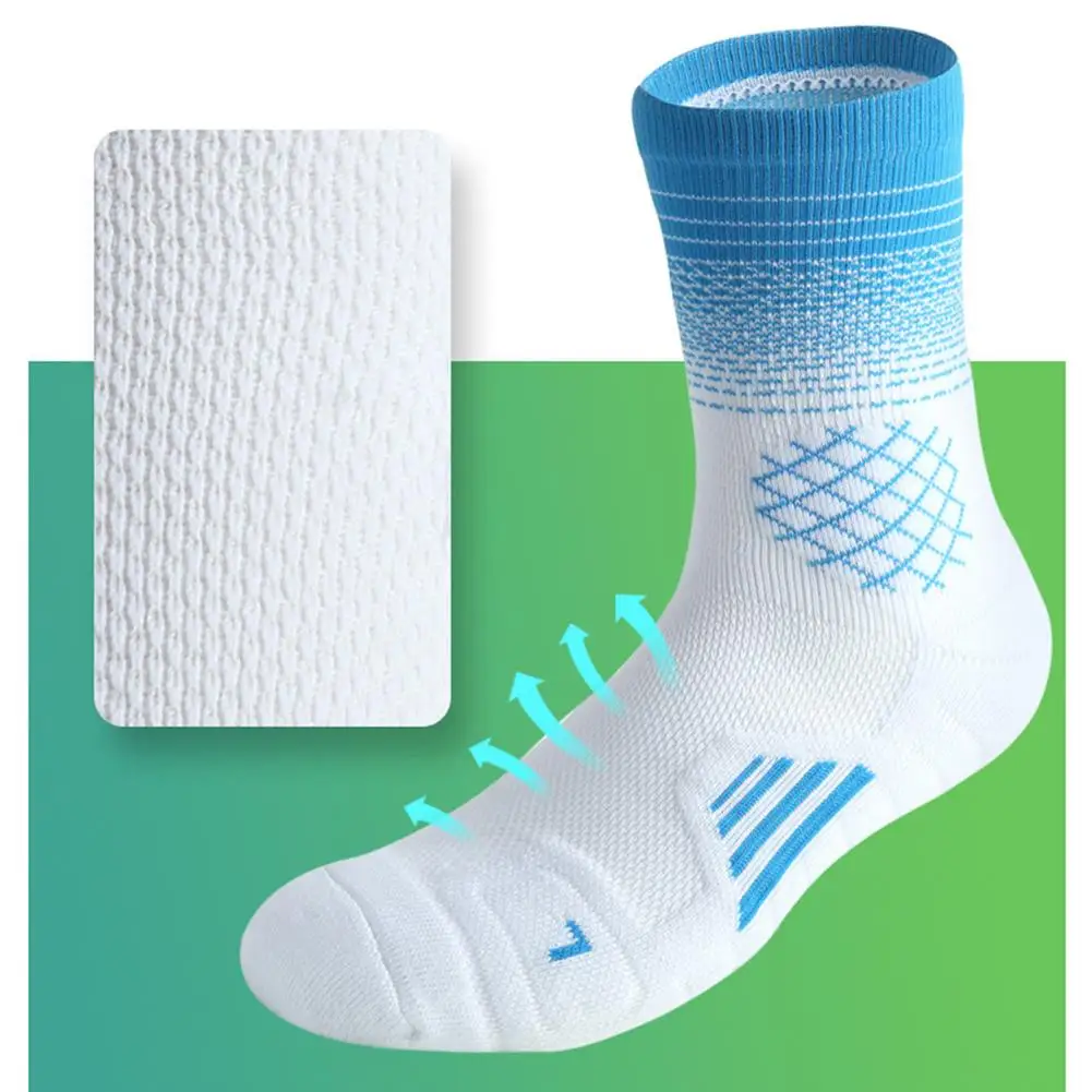 

Professional Basketball Socks Breathable Men Mid-Tube Sports White Socks Bottom Basketball Socks Socks Men Towel W9A7