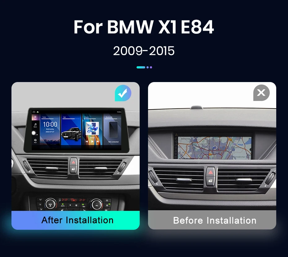 Junsun 12,3 zoll CarPlay Für Apple Auto Radio Multimedia Für BMW X1 E84 2009-2015 Bluetooth Drahtlose Android auto GPS Stereo – Detail 5