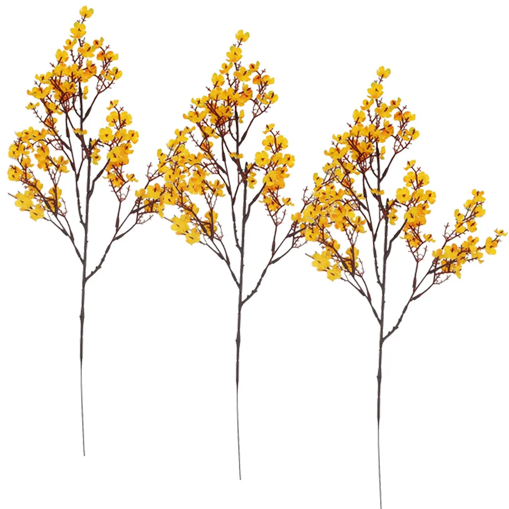 

Artificial Bouquet Decorations 's Breath Stems Faux Flowers Vase Home WeddingDecoration Reusable Material Lifelike
