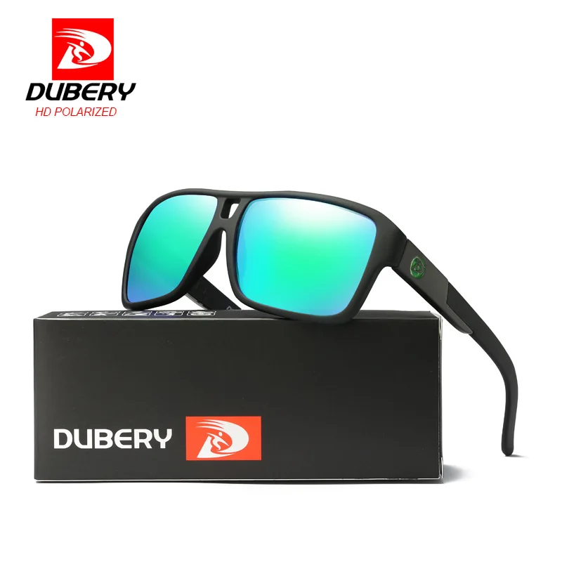 DUBERY Summer Fishing Polarized Sunglasses for Men Driving Square Glasses Outdoor Fashion Glasses Pink Women Retro Goggles UV400