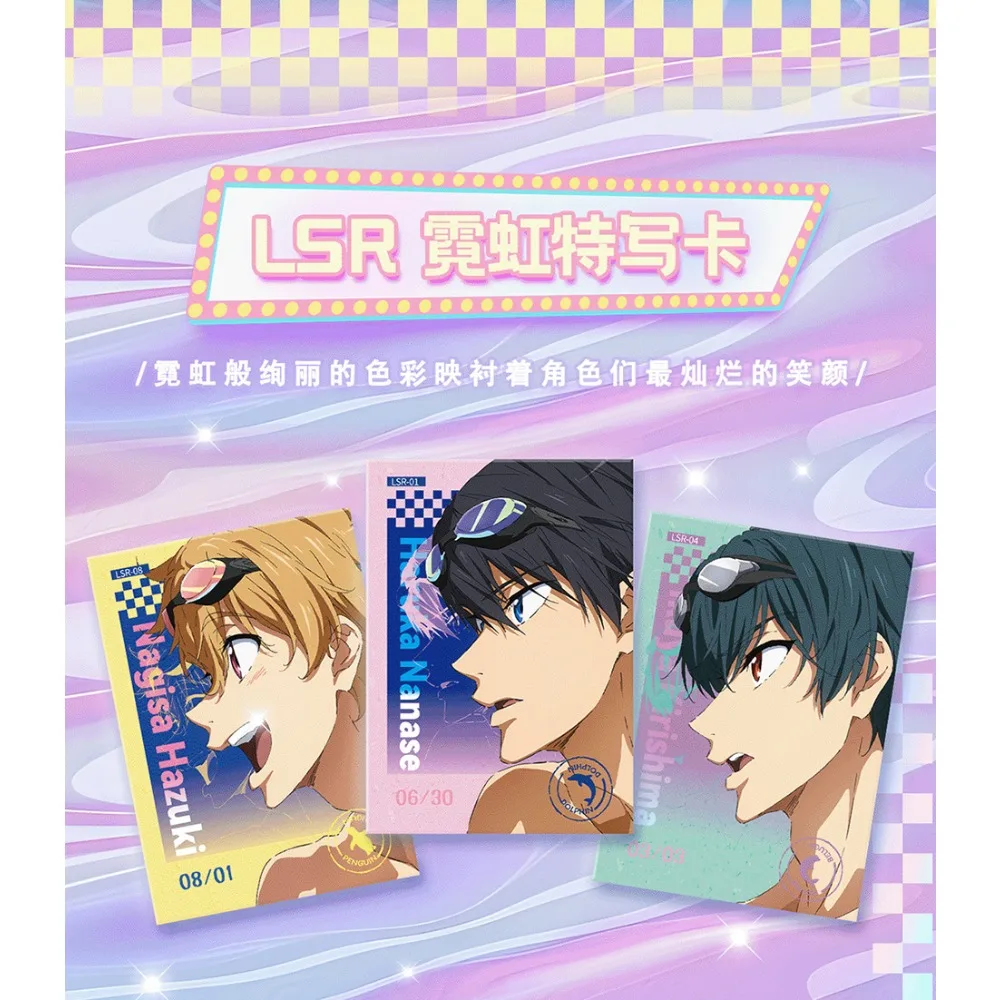 Original VANCARD'S Free! The Final Sroke Collection Cards Protagonist High Quality Anime Fashion Art Poster Cards Gifts for Fans