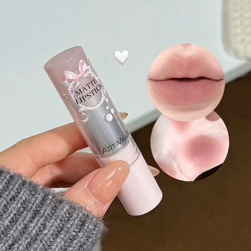 New Cement Gray Brown Lip Gloss Low Gloss Sweatproof Lip Stick Waterproof Fine Shine Lip Glaze Women