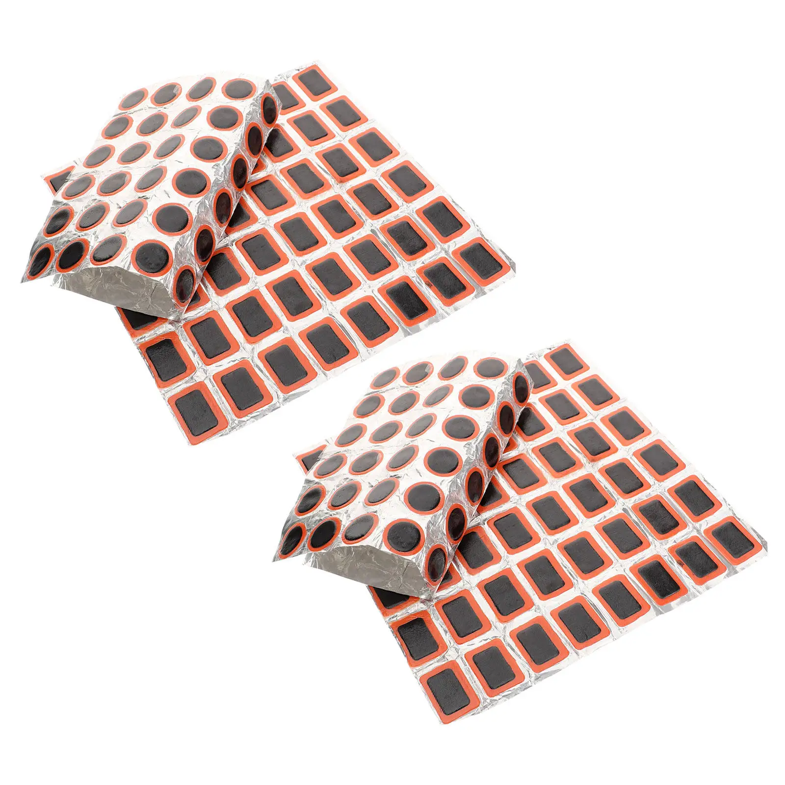 

4Pcs Bicycle Patch Kit Reliable Tire Repair Solution with Round and Square Patches for Mountain Road Bike Maintenance