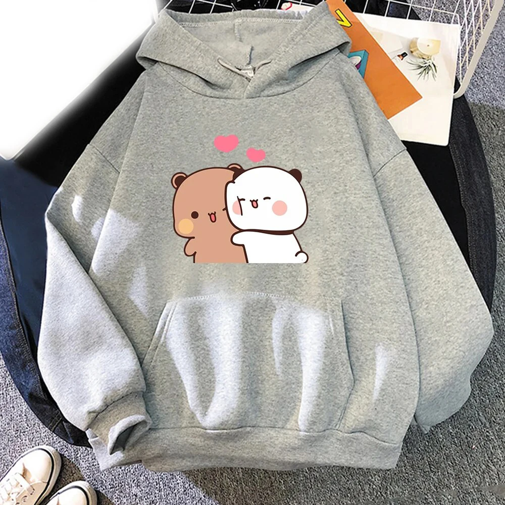 Kawaii Cartoon Bubu Dudu Printed Hoodies Men Woman Streetwear Hoodie Sweatshirts Pullovers Harajuku Unisex Tracksuits Clothing