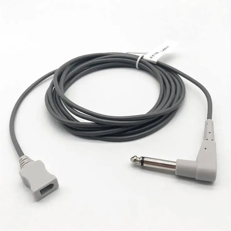 YSI400 Universal ECG Monitors Body Temperature Sensor Cable 6.3mm Temperature Sensor Probe Conversion Cable