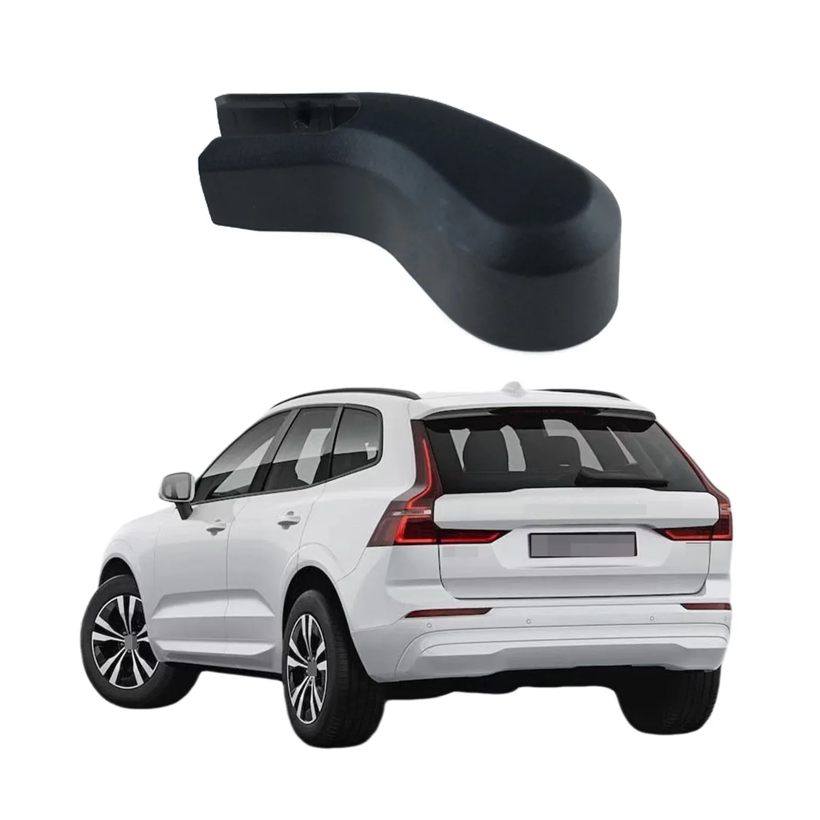 

For Volvo XC60 2018-2022 Car Accessories Rear Windshield Windscreen Washer Wiper Arm Nut Cover Cap